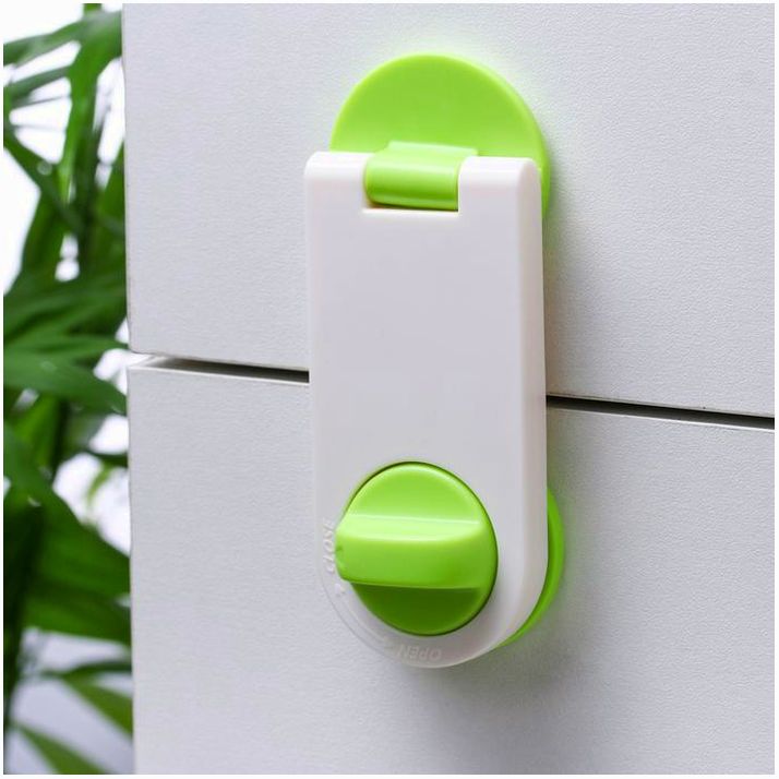 Блокиратор для дверей шкафов, цвет зелёный артикул анонс 2586856