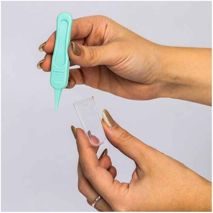 № 5276559 Пинцет для чистки носа, детский, с колпачком, цвет зеленый