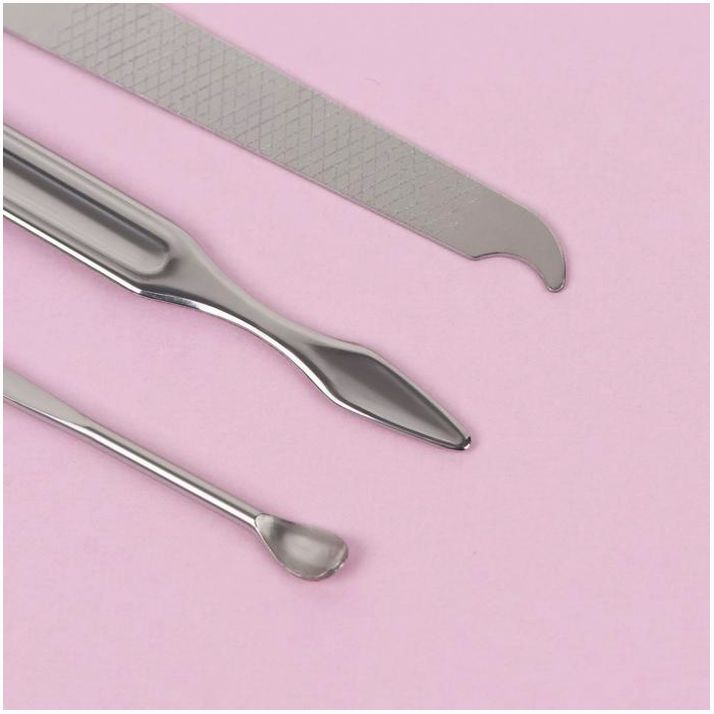 Картинка Набор маникюрный, 5 предметов, в футляре, цвет МИКС (№3731882) от магазина Мир детей Товары для Новорожденных