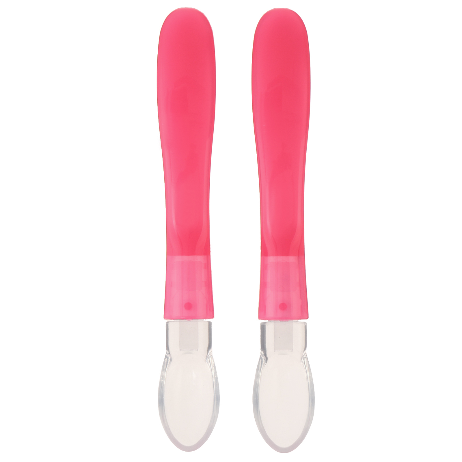 № 10645081 Набор детских силиконовых ложек, цвет розовый