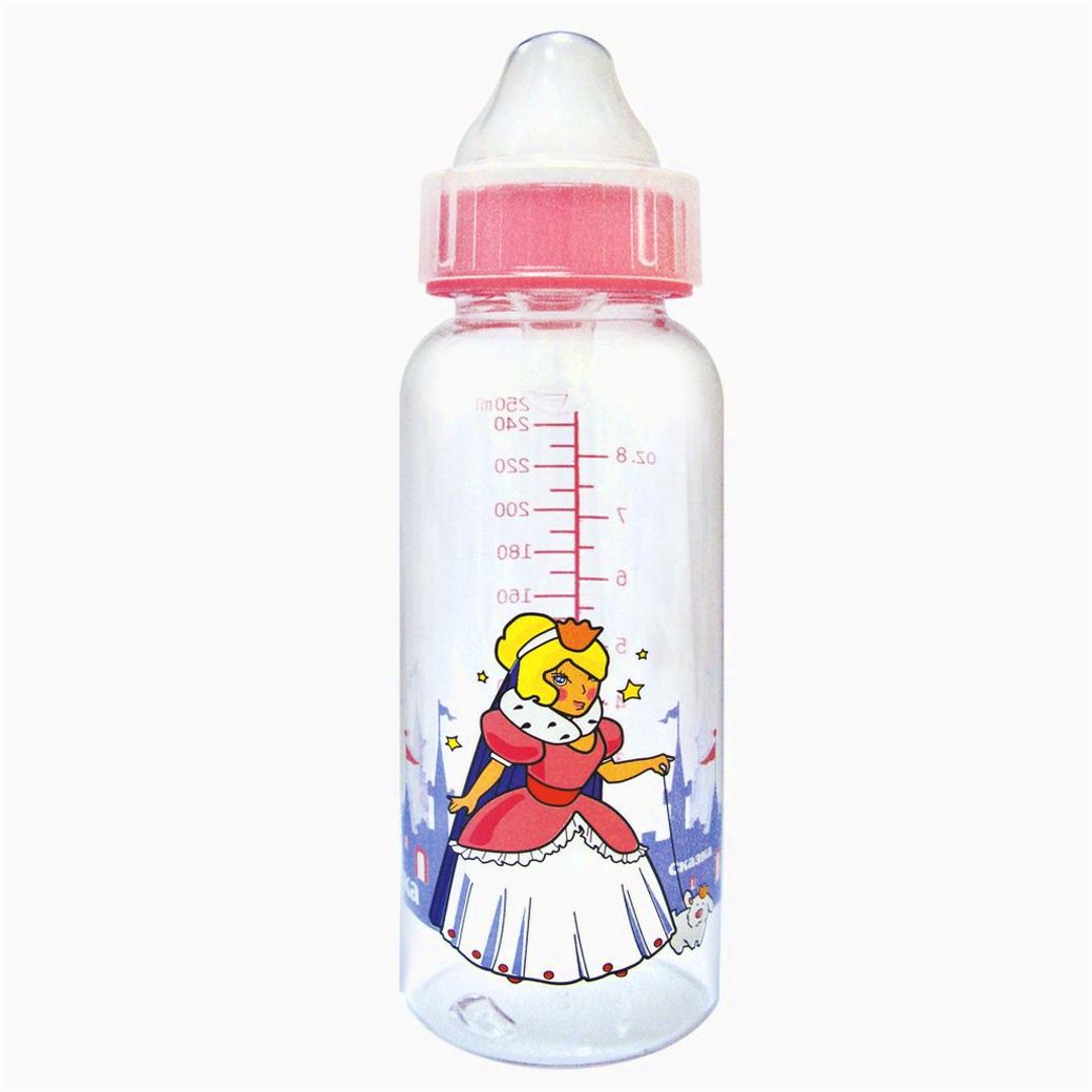 Бутылочка классическая (пластик, силиконовая соска) артикул анонс 1124С