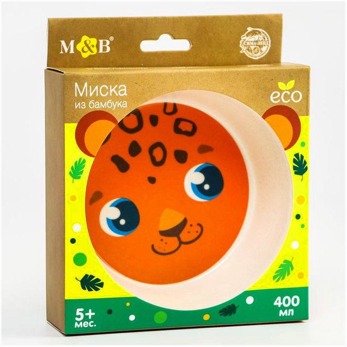 Картинка Миска из бамбука детская «Малышня», 14х14х4, виды МИКС (№5083888) от магазина Мир детей Товары для Новорожденных