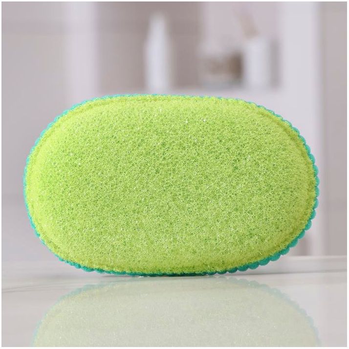 Губка для тела с массажным слоем, цвет микс артикул анонс 5383253