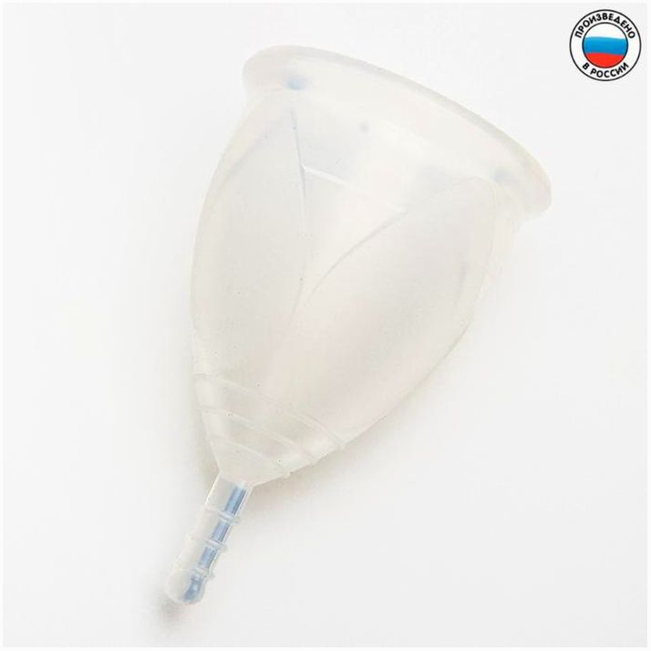 Менструальная чаша «Тюльпан», размер L, цвет белый артикул анонс 4224313