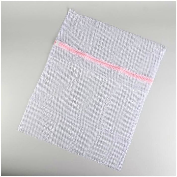 № 1740501 Мешок для стирки белья Доляна, 50?60 см, крупная сетка, цвет белый