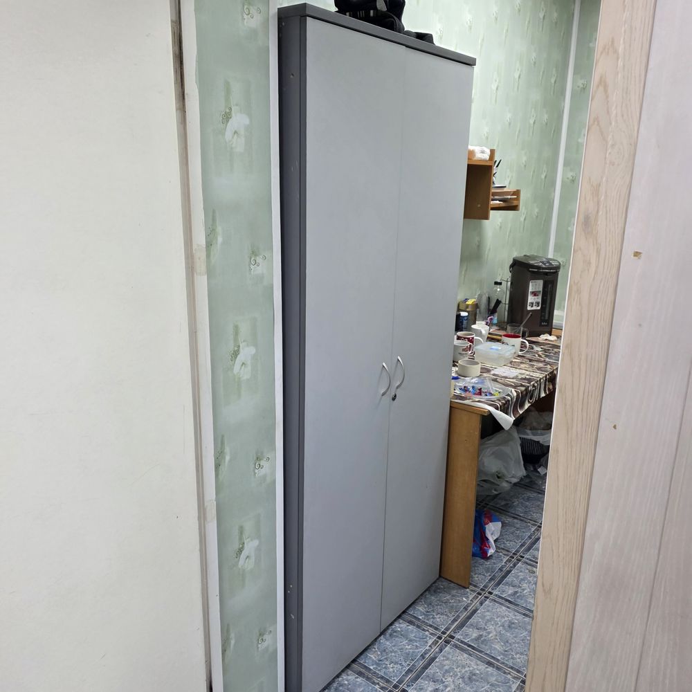 № Шкафкух Шкаф двухстворчатый серый офисный