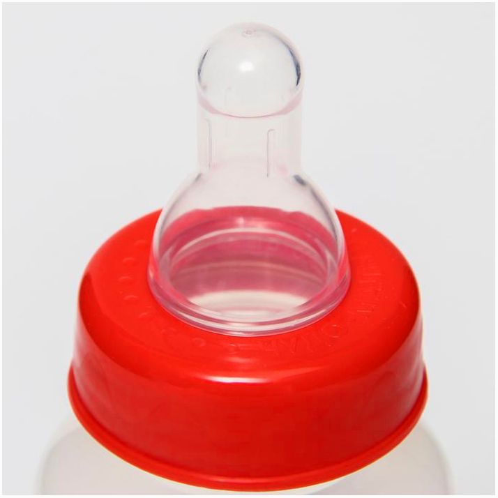 Картинка Бутылочка для кормления, классическое горло, 150 мл., от 0 мес., приталенная, цвет МИКС (№7012032) от магазина Мир детей Товары для Новорожденных