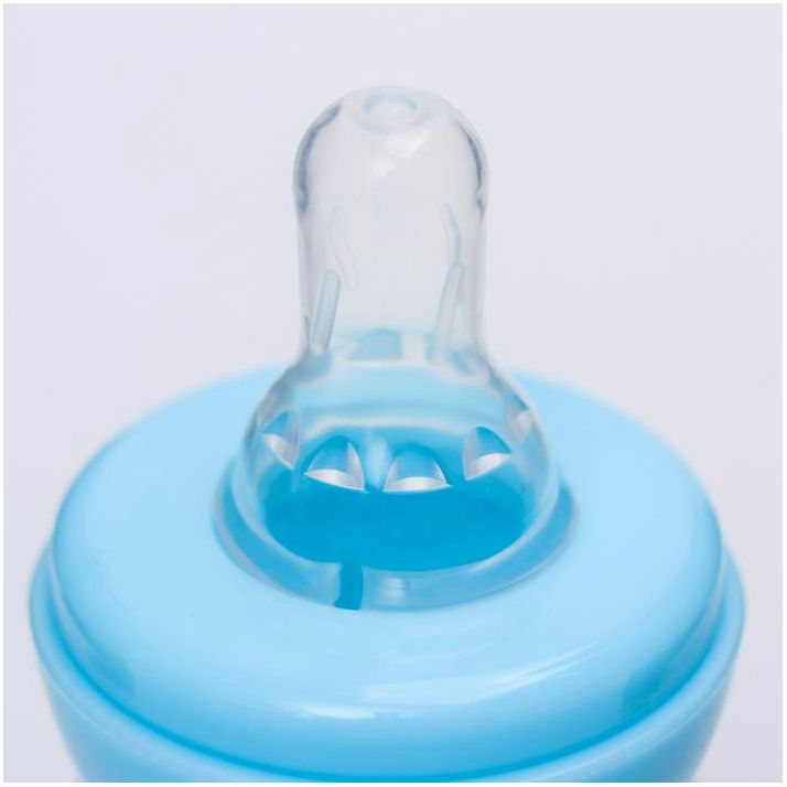 Картинка Бутылочка для кормления, 60 мл., от 0 мес., медленный поток, цвет голубой (№4729887) от магазина Мир детей Товары для Новорожденных