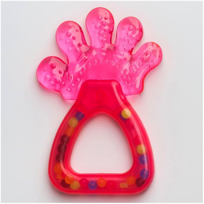 № 4301024 Прорезыватель охлаждающий «Облачко», с погремушкой, цвет МИКС, Крошка Я