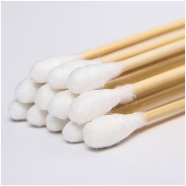 Картинка Ватные палочки для детей Крошка Я, коробка 200 шт., наконечник - классика, хлопок/бамбук(стик) 47297 (№4729759) от магазина Мир детей Товары для Новорожденных