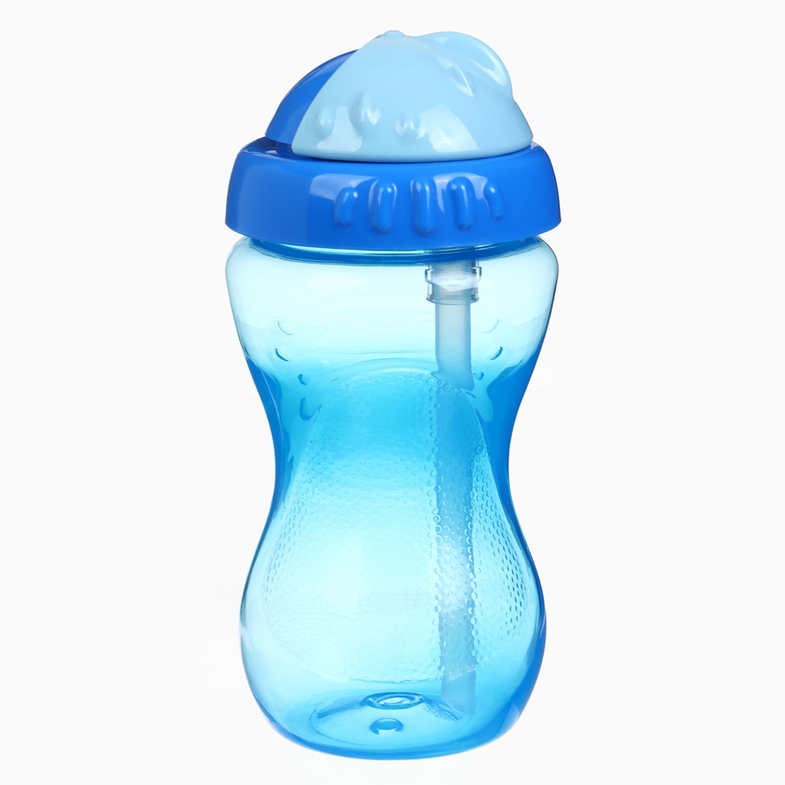 Картинка Поильник с силиконовой трубочкой, 340 мл., цвет Голубой (№10792861) от магазина Мир детей Товары для Новорожденных