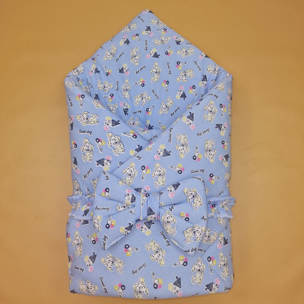 Комплект на выписку 2 пр: одеяло+бант (кулирка) артикул анонс 1893к-0-2_м_05