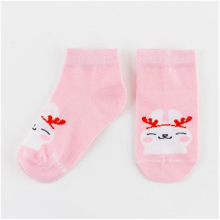 Картинка Набор новогодних носков Крошка Я «Зайчик», 2 пары, 6-8 см (№5176942) от магазина Мир детей Товары для Новорожденных