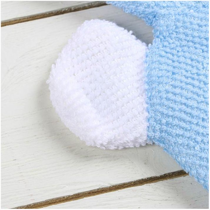 № 578732 Мочалка-варежка детская для купания Доляна «Мишка», 22 см