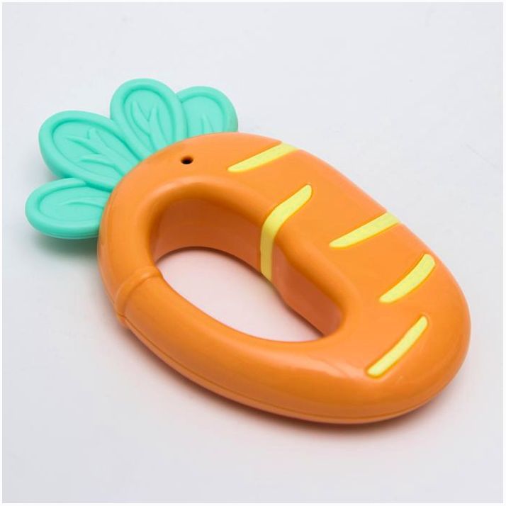 Картинка Погремушка с прорезывателем «Овощной МИКС, Крошка Я: Морковка», цвет МИКС, Крошка Я (№4754414) от магазина Мир детей Товары для Новорожденных