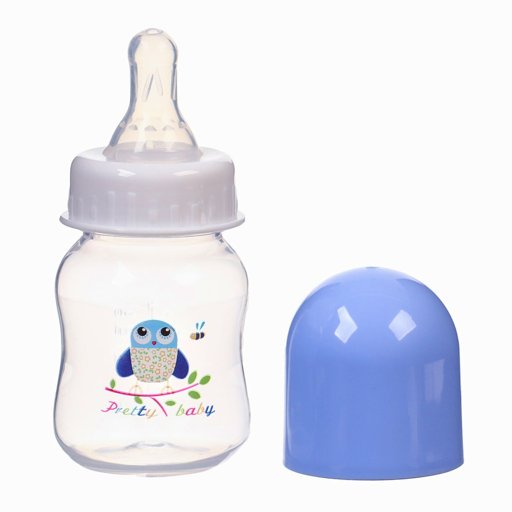 Бутылочка для кормления, классическое горло, 60 мл., от 3 мес., цвет голубой артикул анонс 9844088