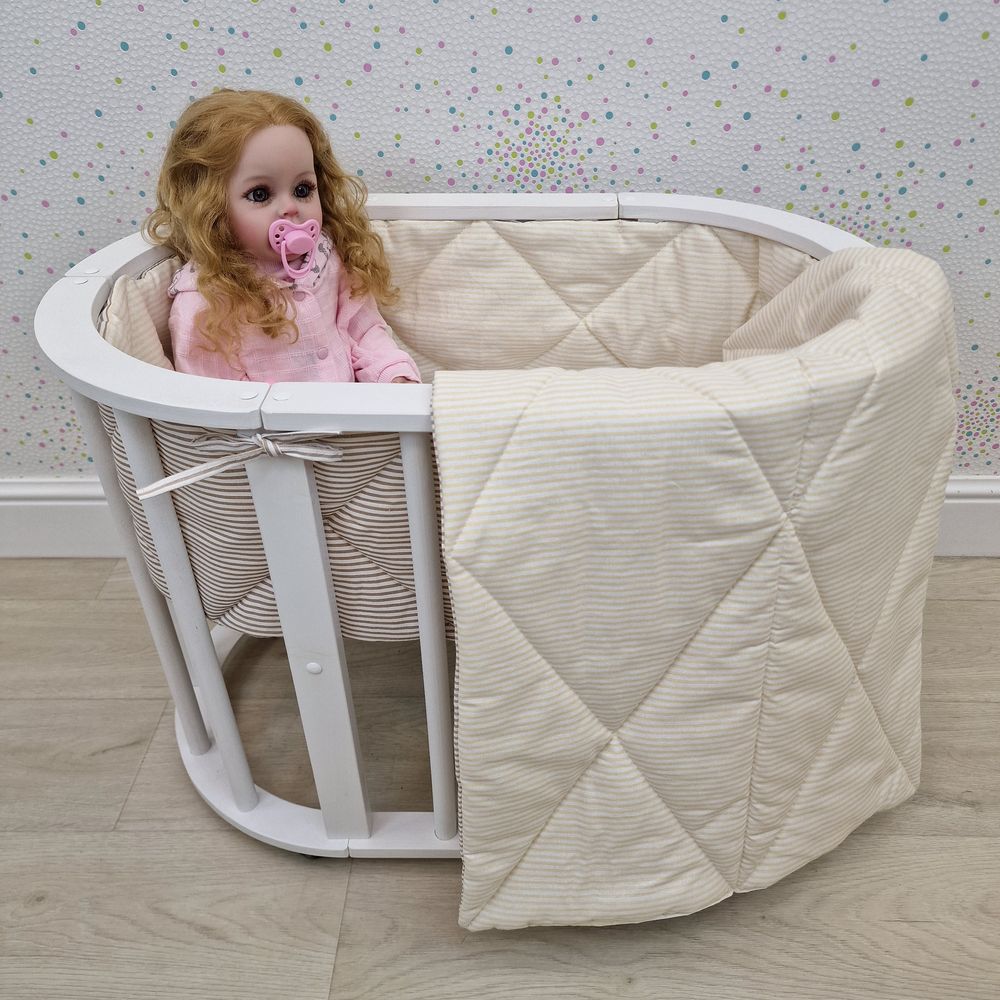 Пеленка для новорожденного с кружевами (бязь) артикул анонс КуклКПБ5_34