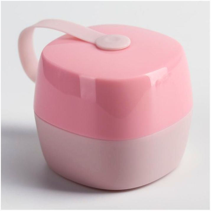 Контейнер для хранения и стерилизации детских сосок и пустышек, цвет белый/розовый артикул анонс 5570239