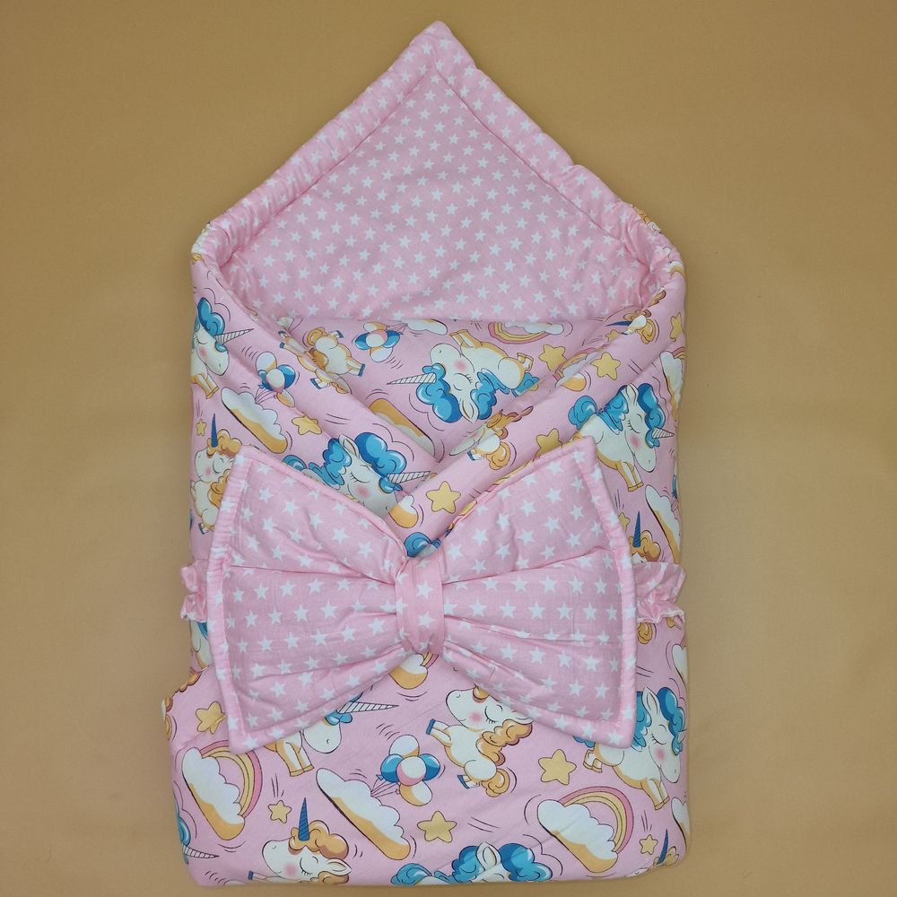 Комплект на выписку 2 пр: одеяло+бант-подушка (бязь) артикул анонс 1872б-0-1_м_28