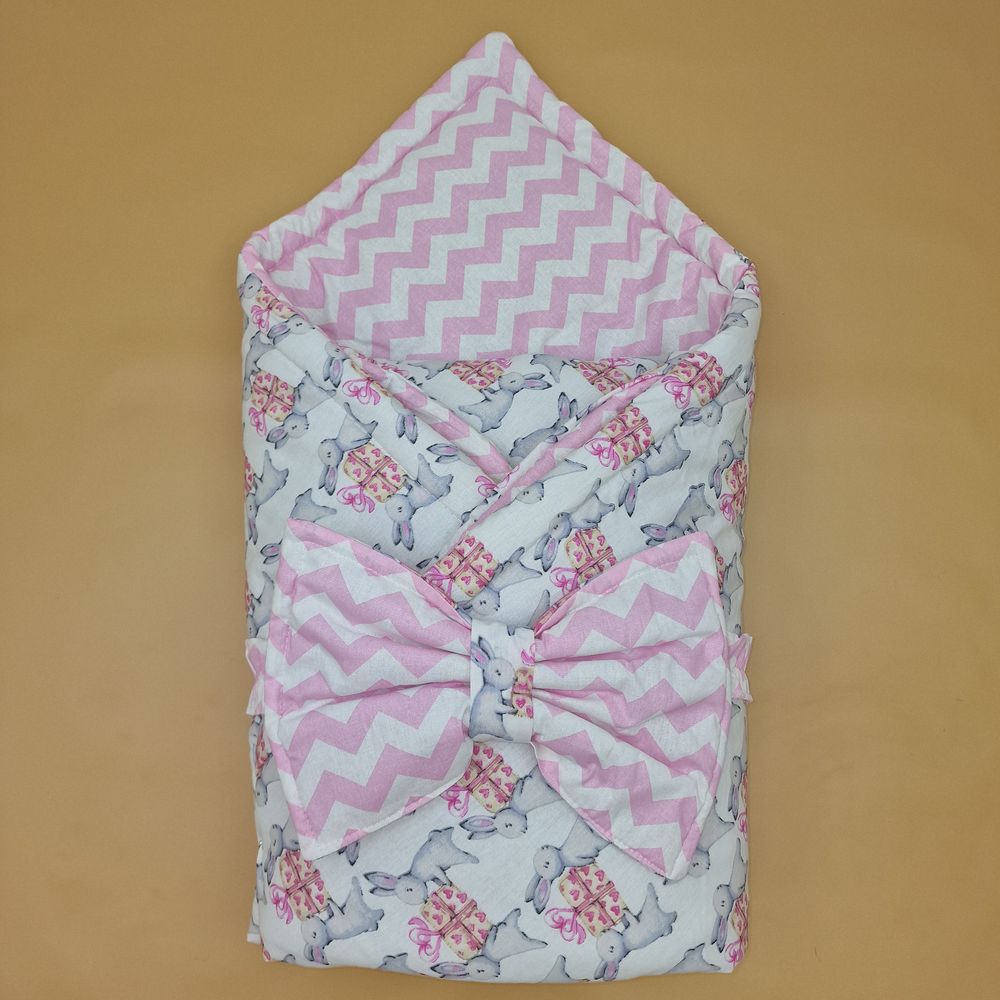 Комплект на выписку 2 пр: одеяло+бант-подушка (бязь) артикул анонс 1872б-1-2_м_27