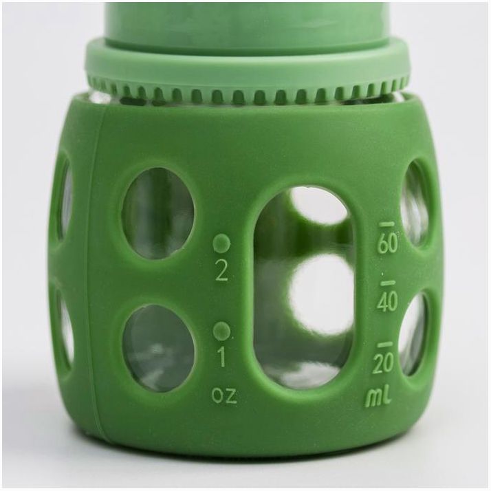 Картинка Бутылочка в силиконовом чехле, стекло, классическое горло, +0 мес., 60мл., цвет МИКС для мальчика (№4803525) от магазина Мир детей Товары для Новорожденных