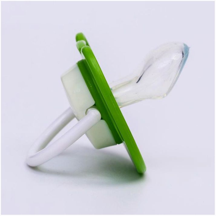 № 4770930 Соска - пустышка ортодонтическая, силикон, +6 мес., с колпачком «Лягушка», цвет зелёный