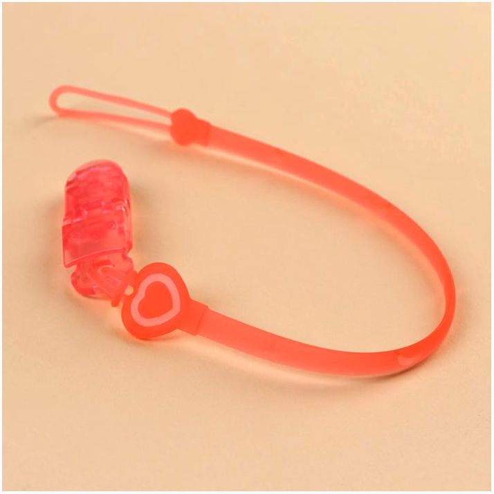 Картинка Держатель для соски - пустышки «Сердце», силиконовый, цвет розовый (№9459126) от магазина Мир детей Товары для Новорожденных