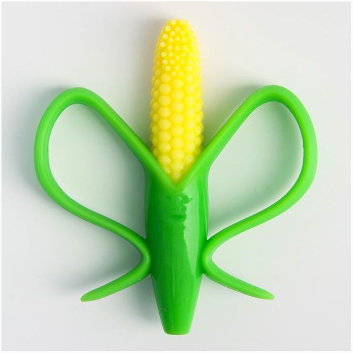 Прорезыватель - массажер «Кукуруза», силиконовый, Крошка Я артикул анонс 3780378