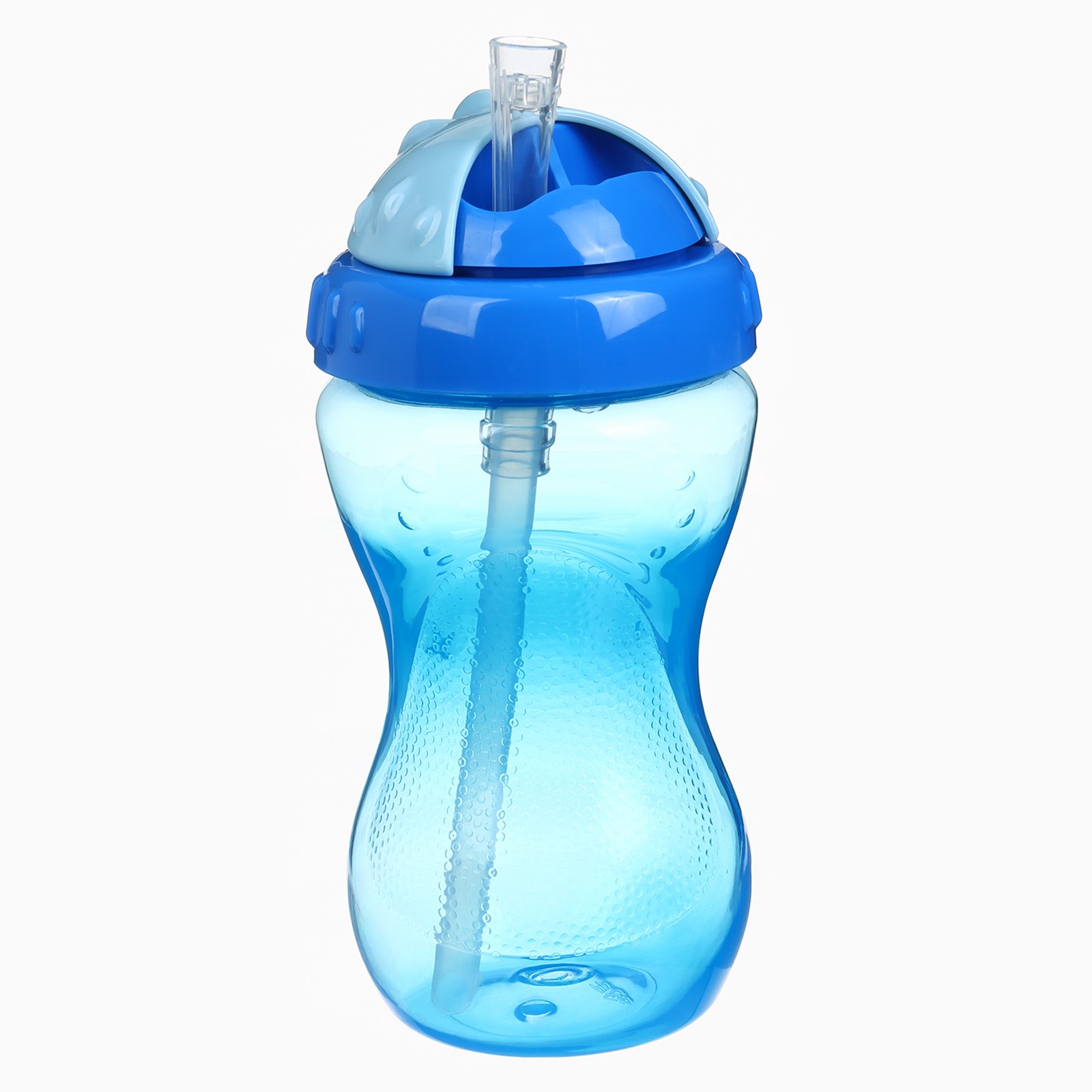 № 10792861 Поильник с силиконовой трубочкой, 340 мл., цвет Голубой