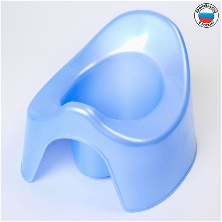Горшок детский, цвет голубой перламутр артикул анонс 2330888