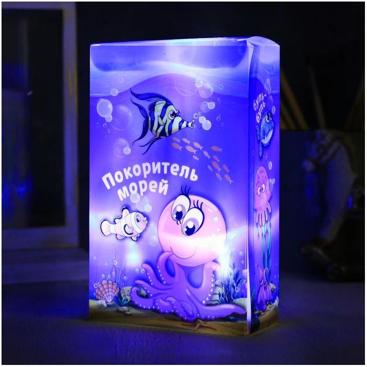 Картинка Детский ночник «Вперед к приключениям», 10 х 16 см (№2309181) от магазина Мир детей Товары для Новорожденных