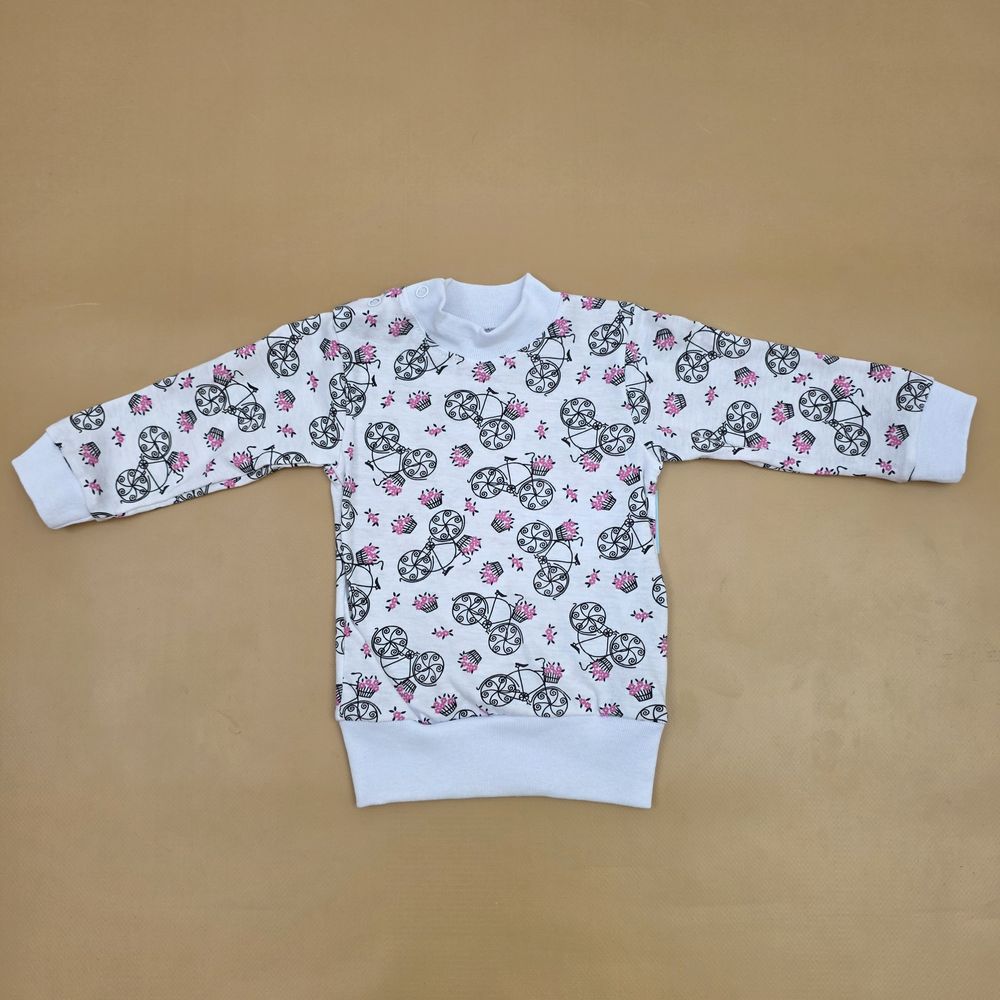 Кофточка №3 (кулирка, кнопки на плече, воротник стойка, манжеты) артикул анонс 07100-62МД