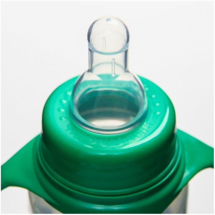 Картинка Бутылочка для кормления «Футболист», классическое горло, 250 мл., от 0 мес., цилиндр, с ручками (№5399872) от магазина Мир детей Товары для Новорожденных