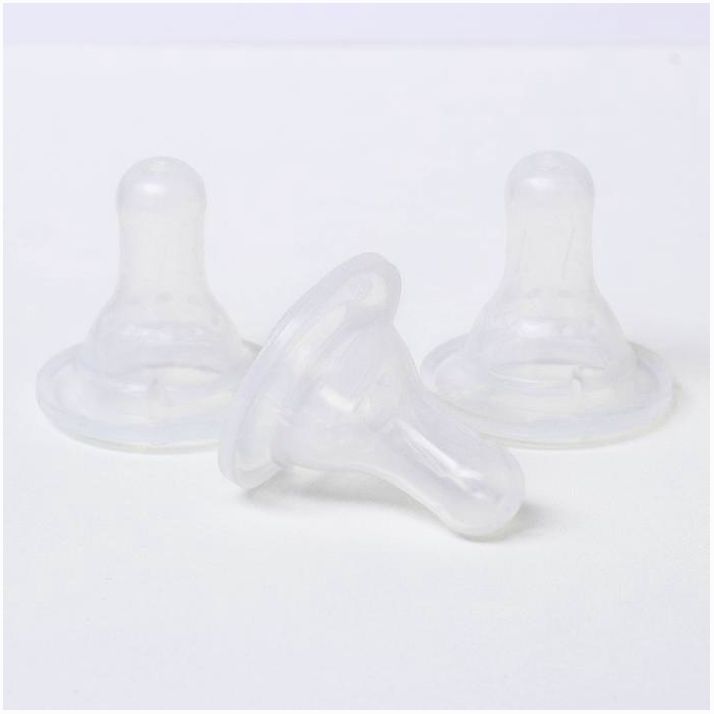 Картинка Соски силиконовые классические «Универсальные», средний поток, от 0 мес., набор 3 шт. (№2315118) от магазина Мир детей Товары для Новорожденных