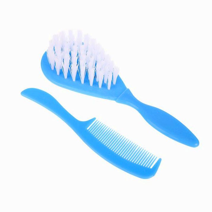 № 3039820 Расчёска детская + массажная щётка для волос «Самый лучший», от 0 мес., цвет голубой