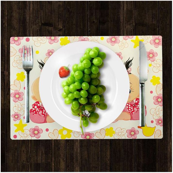 № 1652836 Подтарельник бумажный «С днём рождения», набор 6 шт., розовый цвет