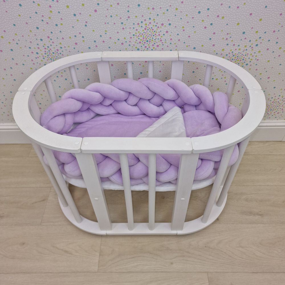 Картинка Комплект постельного белья в кукольную кроватку (5 предметов, коса/велюр) (№КуклКПБ2) цвета в ассортименте от магазина Мир детей Товары для Новорожденных