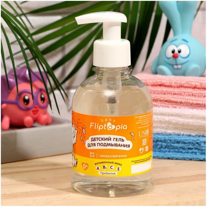 Детский гель для подмывания, Fliptopia baby, 300 мл артикул анонс 7182733