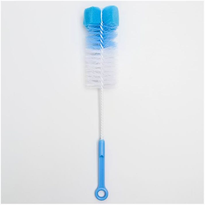 Ёршик для бутылочек, с губкой, цвета МИКС артикул анонс 1917359