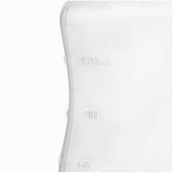 Картинка Бутылочка для кормления, классическое горло, приталенная, с ручками, 150 мл., от 0 мес., цвет белый (№2969768) от магазина Мир детей Товары для Новорожденных