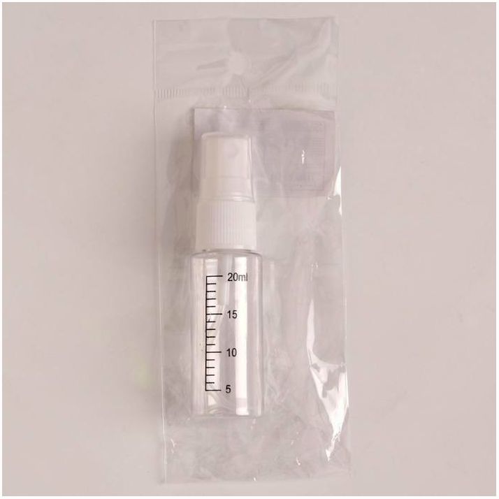 Картинка Бутылочка для хранения, с распылителем, со шкалой деления, 20 мл, цвет белый/прозрачный (№2294458) от магазина Мир детей Товары для Новорожденных