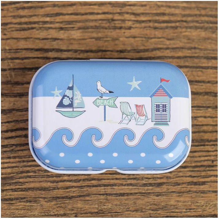 Картинка Шкатулка металл "Кораблики" МИКС 2,5х5,5х4 см (№2541428) от магазина Мир детей Товары для Новорожденных