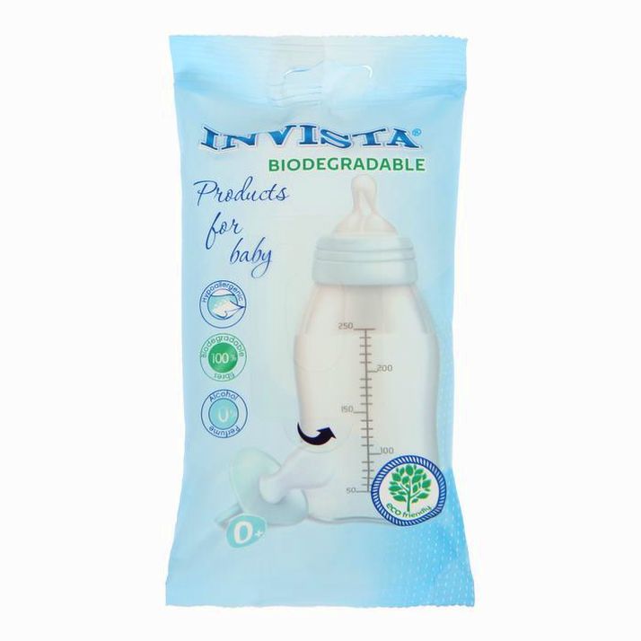Влажные салфетки INVISTA для детей с первых дней жизни, биоразлагаемые,15 шт. артикул анонс 7103923
