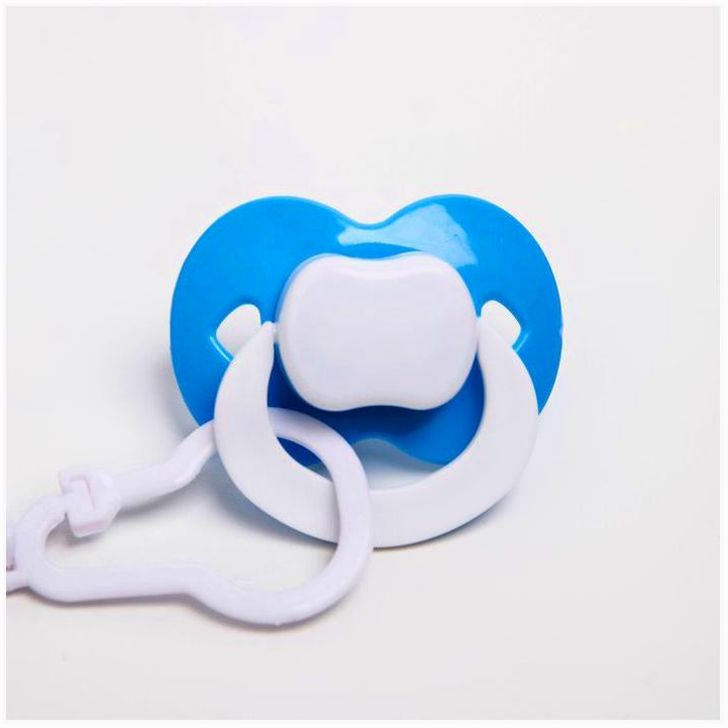 Картинка Пустышка ортодонтическая, с держателем, +6мес., на блистере, цвет МИКС (№4298748) от магазина Мир детей Товары для Новорожденных