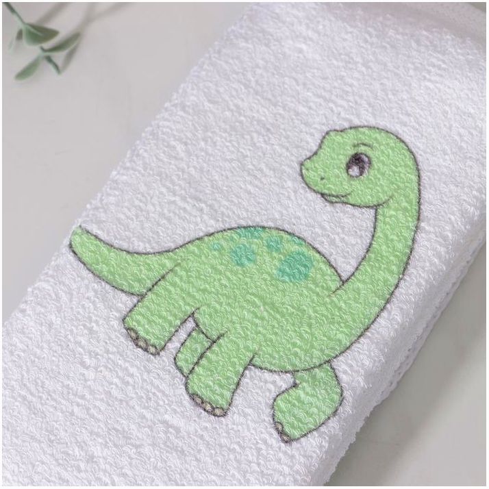 Картинка Мочалка-лента для тела хлопковая Доляна «Дино», 10,5?25 см (№7916027) от магазина Мир детей Товары для Новорожденных