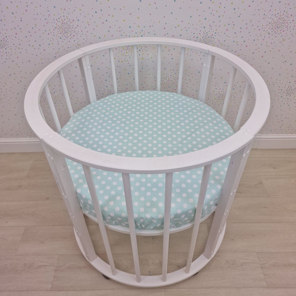 Простыня на резинке на круглую кровать (бязь) артикул анонс 255_40