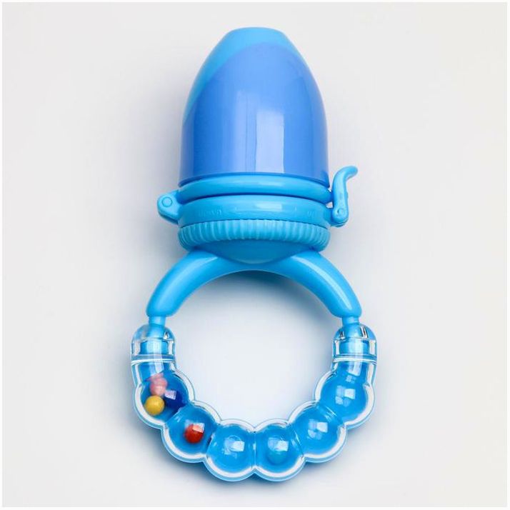 Картинка Ниблер силиконовый, погремушка на ручке, цвет МИКС (№1886158) от магазина Мир детей Товары для Новорожденных