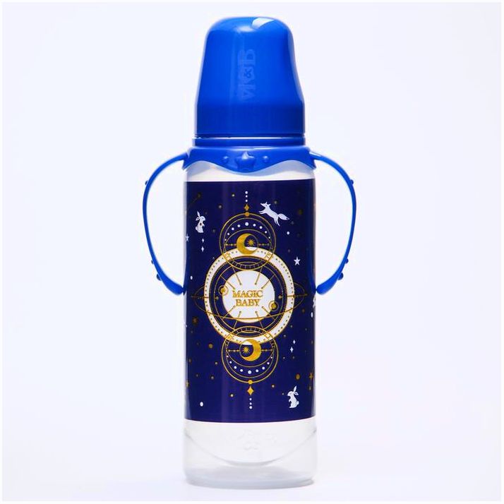 № 5399846 Бутылочка для кормления «Magic Baby», классическое горло, 250 мл., от 0 мес., цилиндр