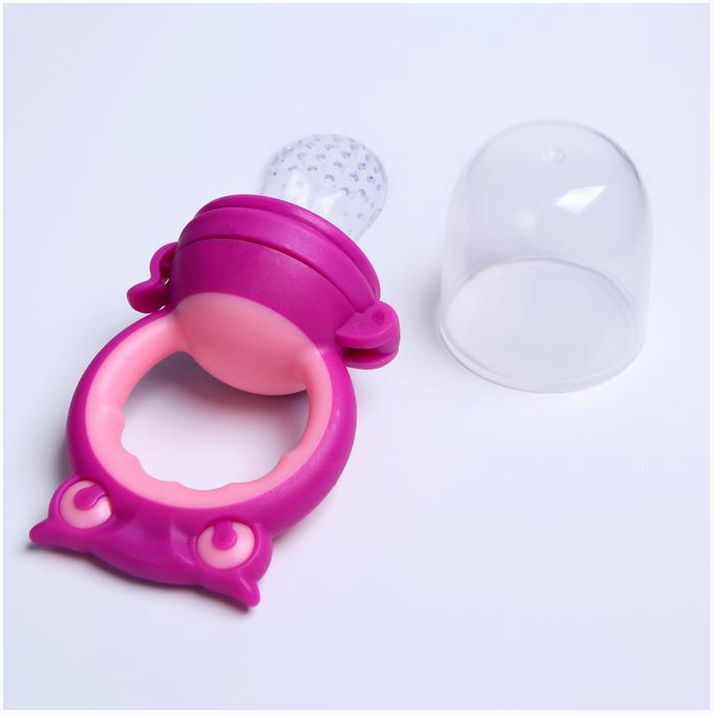 № 2825281 Ниблер для прикорма «Совушка», с силиконовой сеточкой, цвет розовый