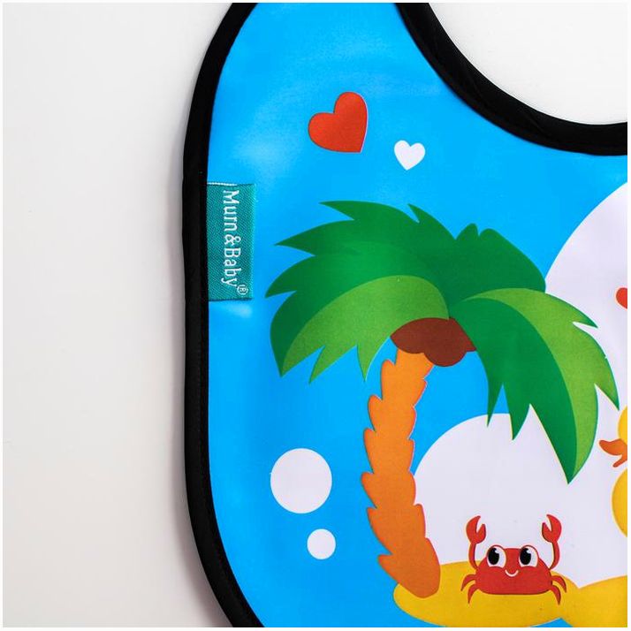 № 5035220 Нагрудник для кормления «ТРЕНД. Пингвин» непромокаемый на завязках